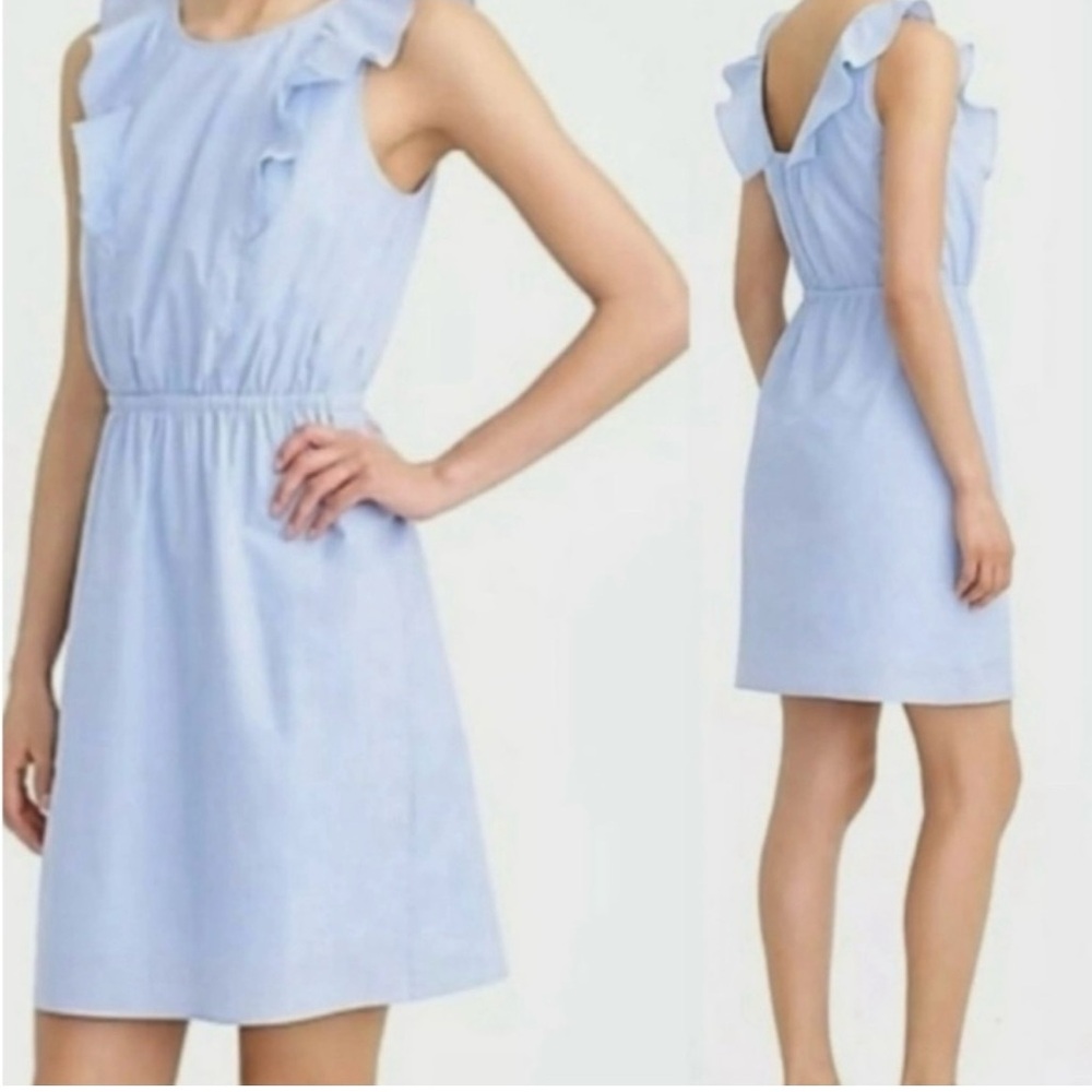 Blue and White Striped Dress - Picture 3 of 6
